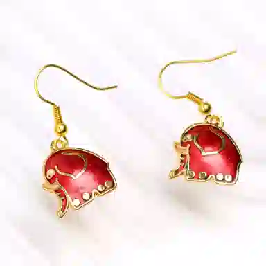 Heritage Old Goods Hongqiao Alloy Enamel Earrings Women