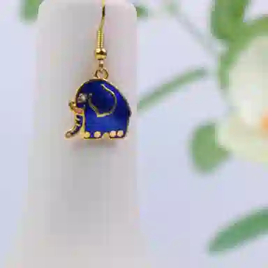 Heritage Old Goods Hongqiao Alloy Enamel Earrings Women