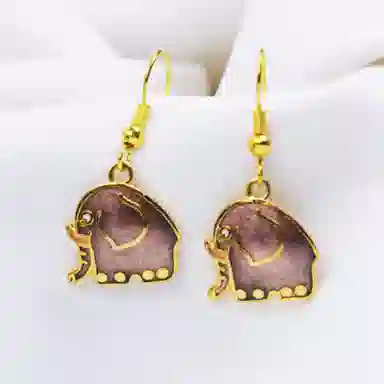 Heritage Old Goods Hongqiao Alloy Enamel Earrings Women