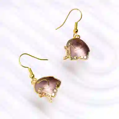 Heritage Old Goods Hongqiao Alloy Enamel Earrings Women