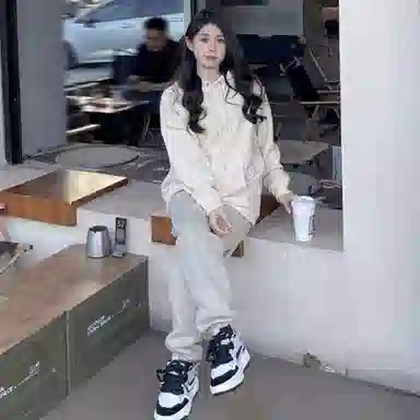 重磅基础 纯色束脚抽绳百搭加绒加厚休闲针织运动裤 女款