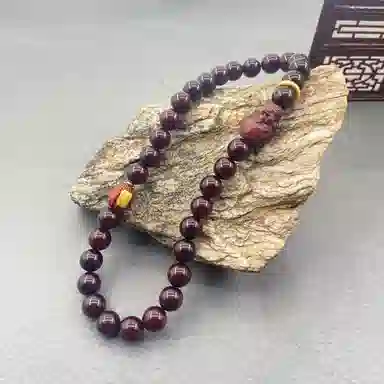 耳玺 糖心老料民族风文玩新中式国潮招财进宝文玩串珠考研转运珠吉祥如意平安顺遂配饰#招财#好运 菩提子/菩提籽 手串 男女同款情侣款