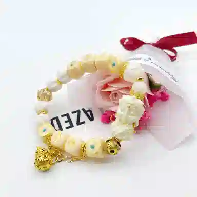 耳玺 日月星辰度母新中式国潮纳福招财文玩复古转运好运小众创意考公 菩提根 手串 男女同款情侣款