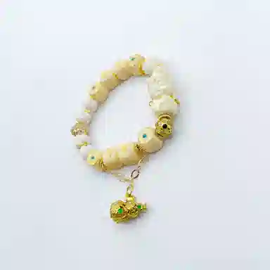 耳玺 日月星辰度母新中式国潮纳福招财文玩复古转运好运小众创意考公 菩提根 手串 男女同款情侣款