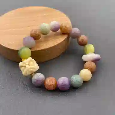 耳玺 六字真言霸气醒狮平安顺遂国风文玩高级感吉祥如意好运连连招财进宝#平安 菩提根 手串 男女同款情侣款