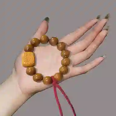 耳玺 富得流油文玩 新中式国潮小众风 转运珠绕指柔盘玩车载挂饰招财进宝 紫金鼠 手串 男女同款情侣款