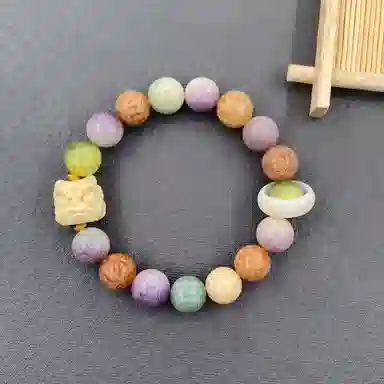 耳玺 六字真言霸气醒狮平安顺遂国风文玩高级感吉祥如意好运连连招财进宝#平安 菩提根 手串 男女同款情侣款