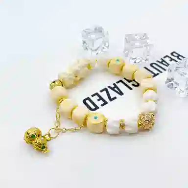 耳玺 日月星辰度母新中式国潮纳福招财文玩复古转运好运小众创意考公 菩提根 手串 男女同款情侣款