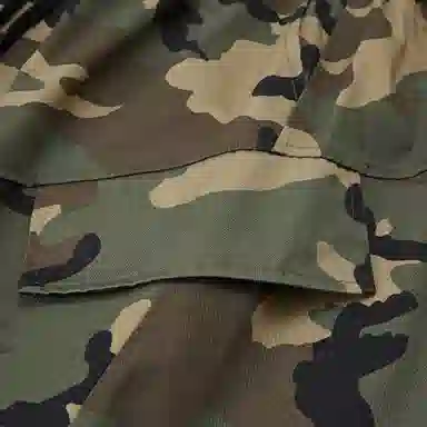 普鲁士多特蒙德 工装风美式复古运动户外登山七分休闲短裤 男女同款 迷彩色