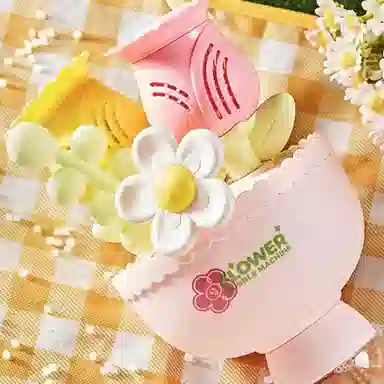 绒绒熊 创意手捧花束 趣味玩具 吹泡泡