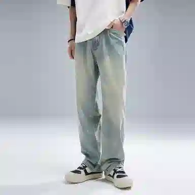 FAIRWHALE Straight Jeans Light Blue