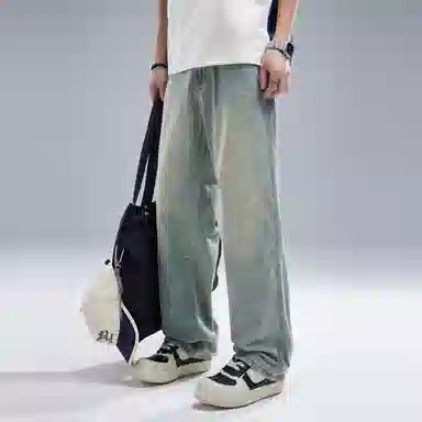 FAIRWHALE Straight Jeans Light Blue