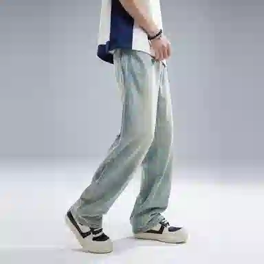 FAIRWHALE Straight Jeans Light Blue