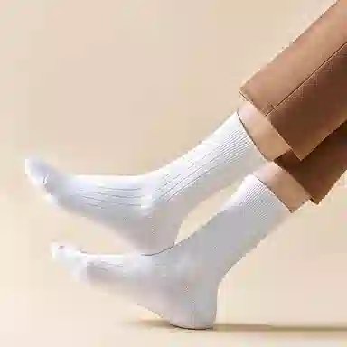 健将 简约防臭百搭透气中筒袜 男款 礼袋组合装