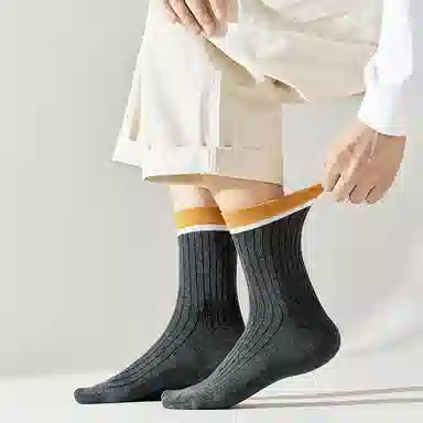 健将 防臭透气吸湿排汗保暖中筒袜 男款 组合装