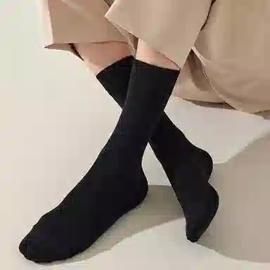 健将 亲肤舒适简约透气防臭百搭中筒袜 男款 礼袋组合装