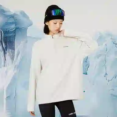 企鹅 立领半开襟加厚保暖防静电摇粒绒抓绒卫衣 男女同款