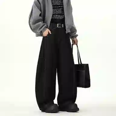 Qianjinniu Classic Loose Flared Jeans