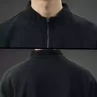 前进牛 宽松适中半高领卫衣 男款