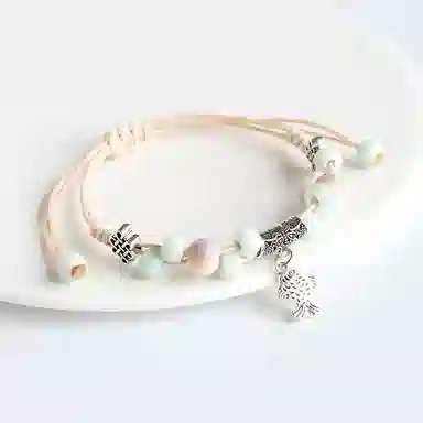 嘉福莱 精致国风小众 寓意满满五福临门 新中式百搭国潮 年年有余#好运 琉璃 手链 男女同款情侣款