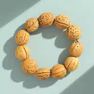 嘉福莱 小土豆 简约复古文玩盘串 素串佛珠小众民族风 桃核 手串 男女同款情侣款