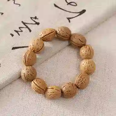 嘉福莱 小土豆 简约复古文玩盘串 素串佛珠小众民族风 桃核 手串 男女同款情侣款