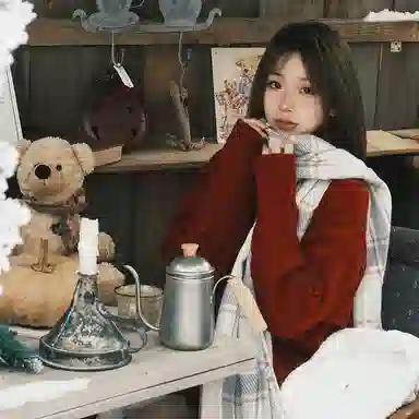 雅鹿 高级感仿羊绒条纹格子保暖加厚柔软显白两用披肩 秋冬小清新防寒护颈学生百搭毛绒围脖 聚酯纤维 绒线围巾 男女同款情侣款 礼盒装