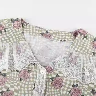 芬腾可安 韩版甜美亲肤长袖长裤家居服可外穿睡衣套装 女款 图色