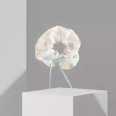 前方大荒野 蝴蝶结小猫大肠圈萌趣猫咪清新文雅温柔迷人少女心精致小巧日常百搭扎马尾#好运 棉麻 发圈 女款