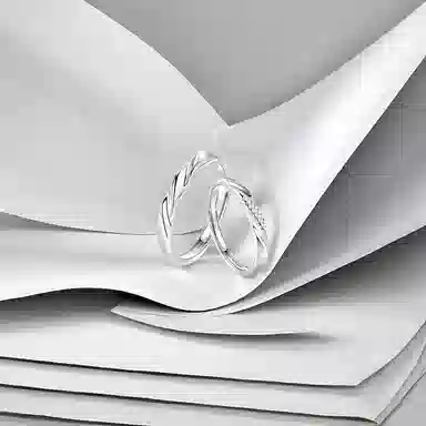 前方大荒野 恋爱频率对戒甜蜜示爱温柔相伴浪漫迷人精致小巧时尚小众设计轻奢高级感独特气质时髦开口 钛钢 戒指 男女同款情侣款