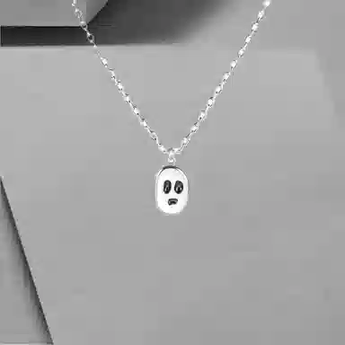 小众幽灵锁骨链 搞怪造型 潮流百搭 不掉色 设计感十足 个性复古 欧美风 嘻哈风 氛围感满满 合金 项链 男女同款情侣款