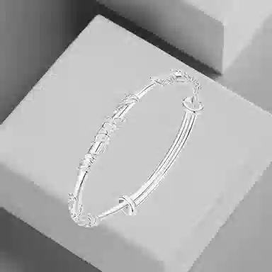 前方大荒野 繁花似锦森系有清新自然文雅新中式简约时尚小众设计温柔甜美优雅迷人时髦独特 合金 手镯 女款