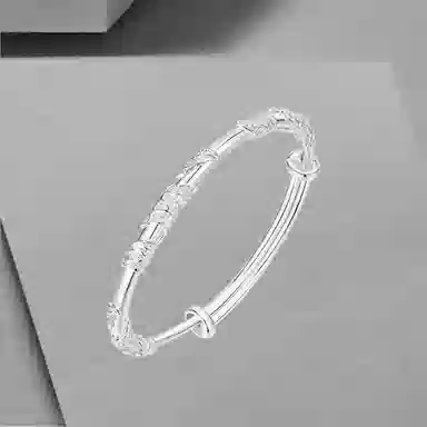 前方大荒野 繁花似锦森系有清新自然文雅新中式简约时尚小众设计温柔甜美优雅迷人时髦独特 合金 手镯 女款