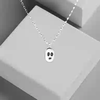 小众幽灵锁骨链 搞怪造型 潮流百搭 不掉色 设计感十足 个性复古 欧美风 嘻哈风 氛围感满满 合金 项链 男女同款情侣款