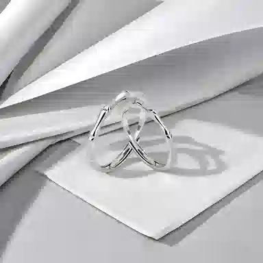 前方大荒野 青梅竹马对戒竹报平安清新浪漫新中式简约时尚小众设计甜蜜示爱精致时髦独特气质 钛钢 戒指 男女同款情侣款