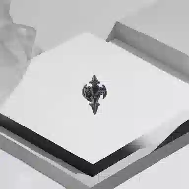 前方大荒野 异形十字架街头嘻哈朋克风欧美时尚小众设计日常通勤百搭潮酷痞帅气质#好运 钛钢 耳钉 男款