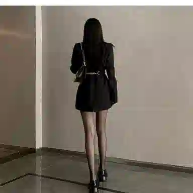桴生 韩系幂式秋收腰显瘦腰带西服外套西装 女款