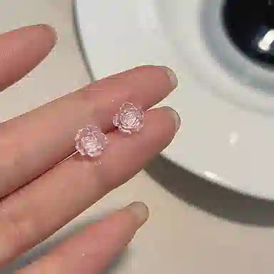 SUYG Mini Camellia Stud Earrings