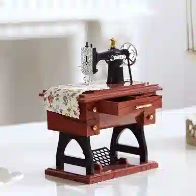 喜顽童 欧式复古缝纫机摆件 生活场景