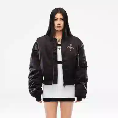 SMFK x Wonderland Bomber Jacket Midnight Black