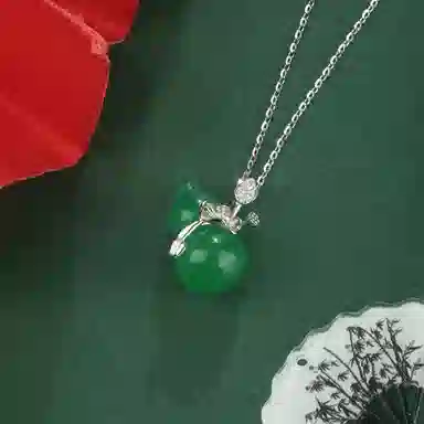 老凤祥 葫芦福韵 中式古典古韵精致唯美轻奢大气温柔高级感时尚经典设计 福禄双全聚宝本命年转运#好运天然 玉髓 项链 女款