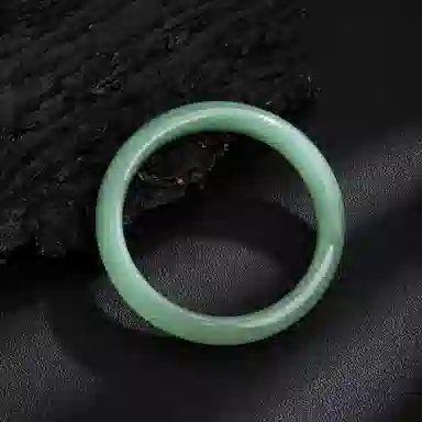 【纯净能量I赠转运手机贴】 老凤祥 东陵美玉 青杉黛绿国风经典江南 润透青提情湖水正圈镯 百搭高级感轻奢精致风天然 东陵玉 手镯 女款