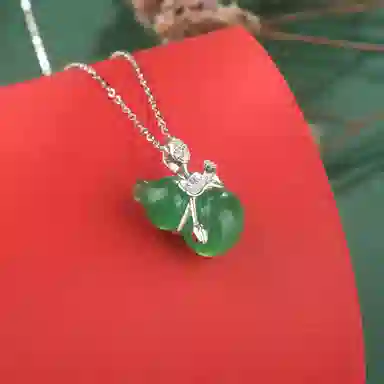 老凤祥 葫芦福韵 中式古典古韵精致唯美轻奢大气温柔高级感时尚经典设计 福禄双全聚宝本命年转运#好运天然 玉髓 项链 女款