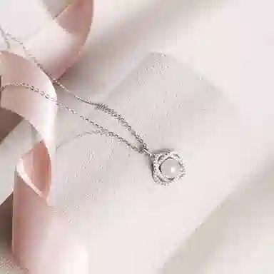 老凤祥 闪耀星球乌斯环 时来运转  新中式国风清新百搭 轻奢精致简约气质小众锁骨链#好运天然 玉髓 项链 男女同款情侣款