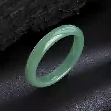 【纯净能量I赠转运手机贴】 老凤祥 东陵美玉 青杉黛绿国风经典江南 润透青提情湖水正圈镯 百搭高级感轻奢精致风天然 东陵玉 手镯 女款