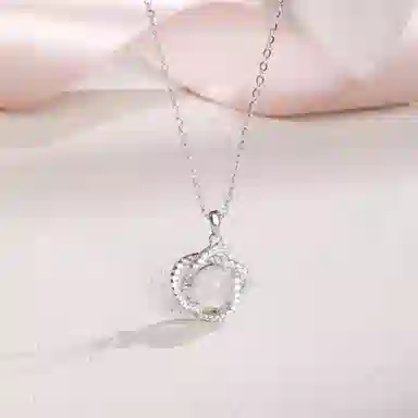 老凤祥 闪耀星球乌斯环 时来运转  新中式国风清新百搭 轻奢精致简约气质小众锁骨链#好运天然 玉髓 项链 男女同款情侣款