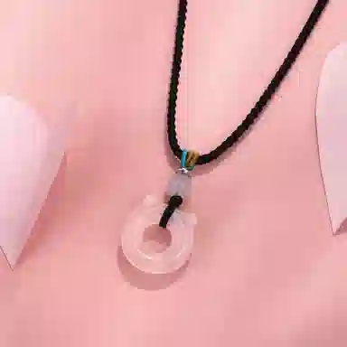 老凤祥 可爱猫咪 新中式国风显白 浪漫甜蜜风 轻奢小众精致百搭时尚设计玉坠#好运 玉髓 项链 男女同款情侣款