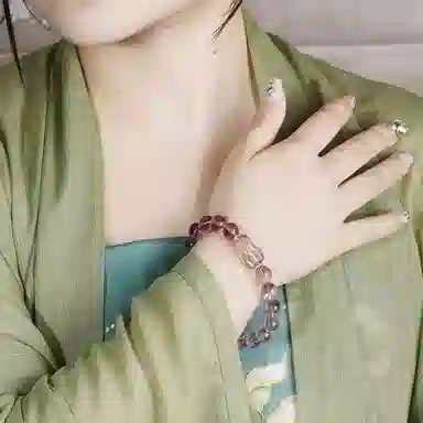 老凤祥 新中式国潮 时来运转 紫气东来转运小众设计纳福暴富上岸手饰 轻奢气质百搭#好运天然 紫水晶 手串 女款