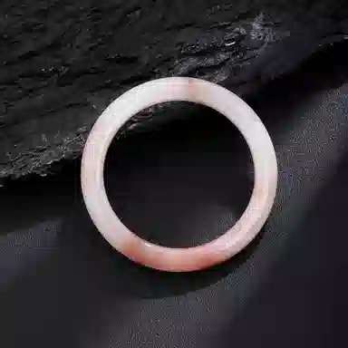 老凤祥 桃花酿 朦胧粉雾渐变光泽 新中式古风雅致 东方美学轻奢设计 汉服搭配温柔氛围通勤百搭#好运 金丝玉 手镯 女款