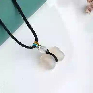 老凤祥 可爱猫咪 新中式国风显白 浪漫甜蜜风 轻奢小众精致百搭时尚设计玉坠#好运 玉髓 项链 男女同款情侣款